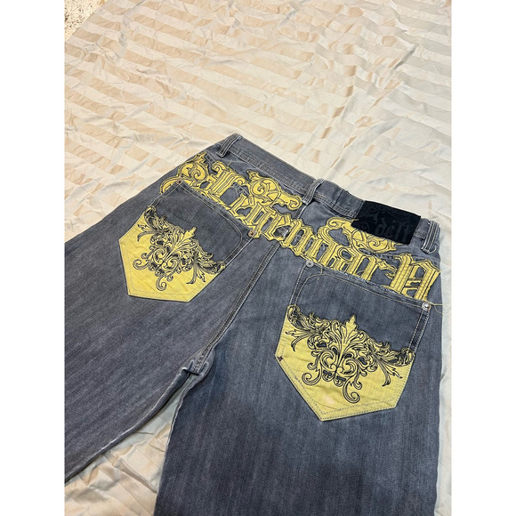 Delf Jeans Y2K Grunge Baggy Shorts - Picture 3 of 5